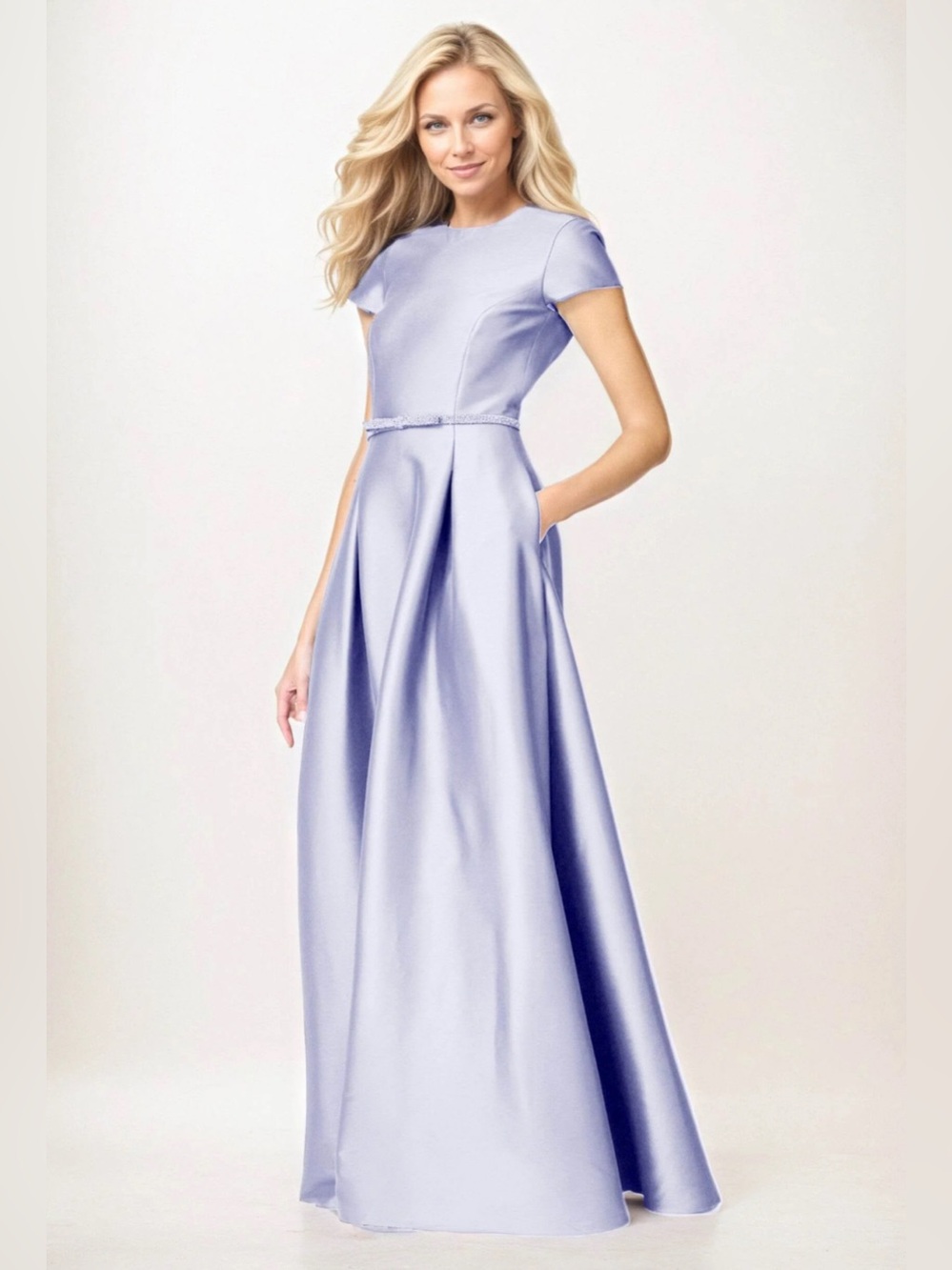 Lilac A-Line Evening Dress Style CMO400